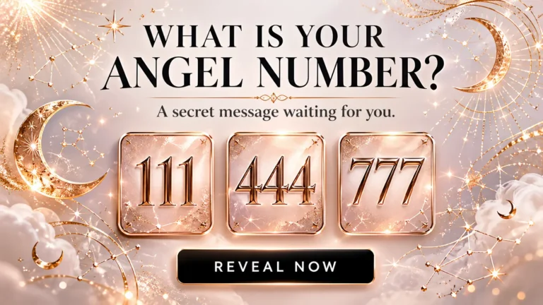 This Quiz can tell your angel number and a special message fore you.
